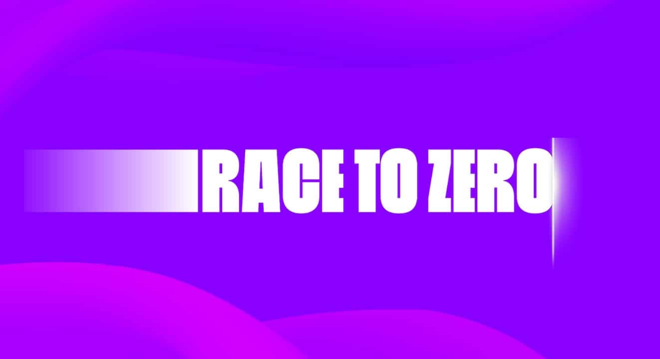 Logotipo da campanha Race to Zero, da ONU
